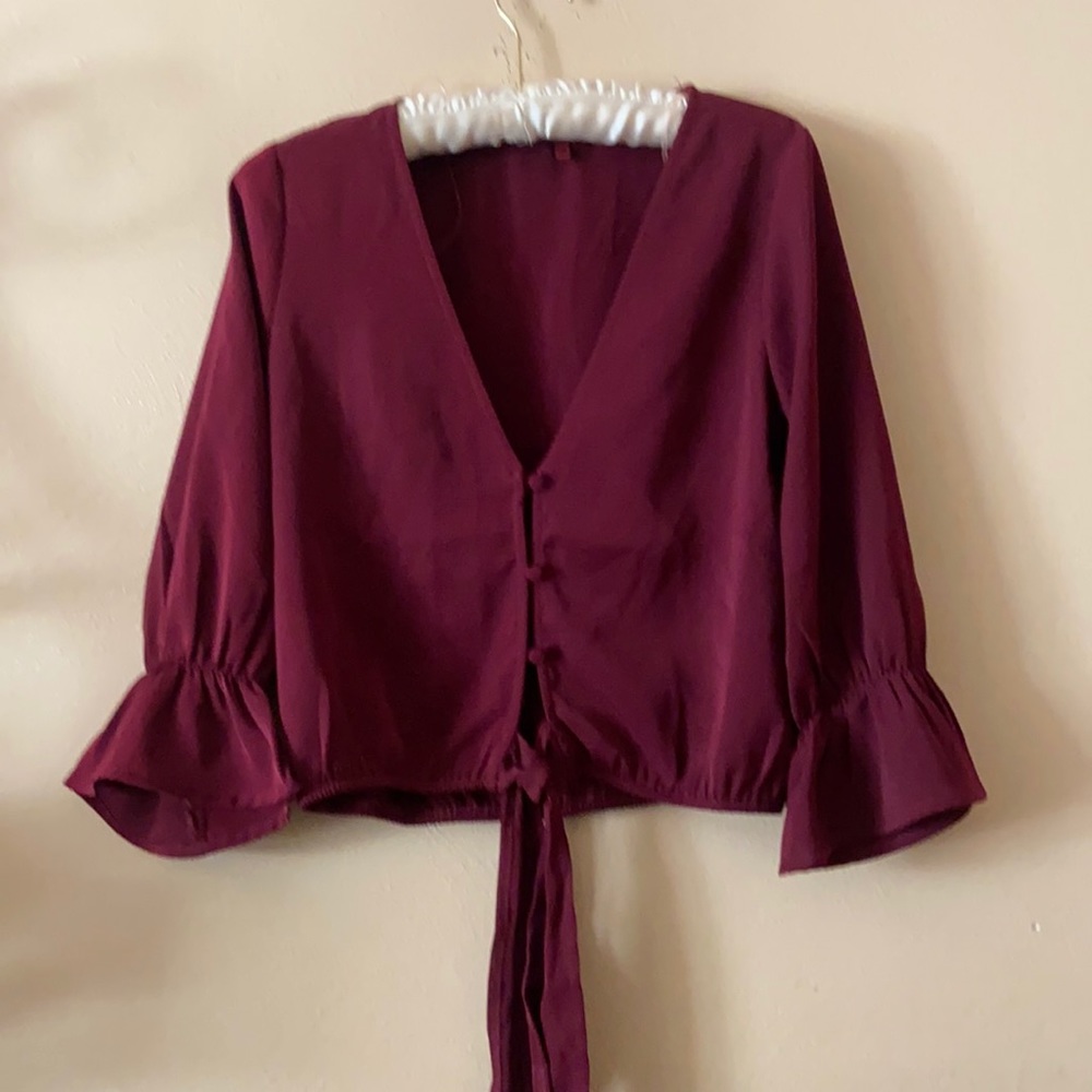 Red BKE burgundy top